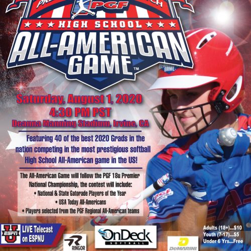 Premier Girls Fastpitch Softball All American Game Michael Hecht Design
