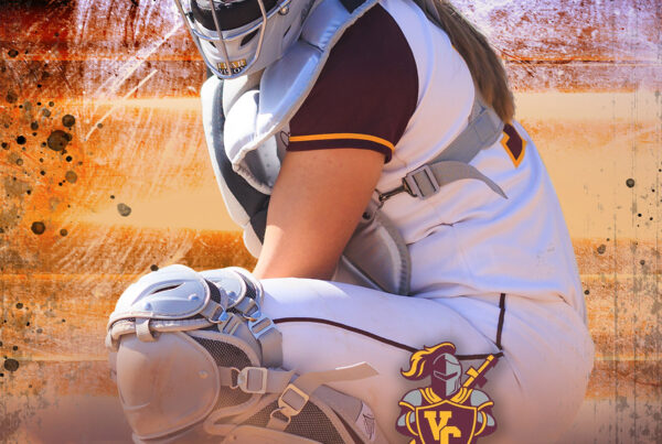 Softball Player Banner