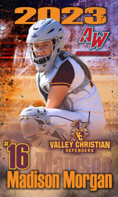 Softball Player Banner